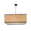 Abat-jours Suspensions Suspension Carré Effet Bois D 50 Cm