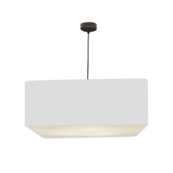 Abat-jours Suspensions Suspension Carrée Carlito Blanc T 50 X H 20