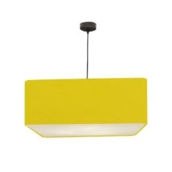 Abat-jours Suspensions Suspension Carrée Carlito Jaune T 50 X H 20 -Luminaires Contemporain Soldes suspension carree carlito jaune t 50 x h 20 8