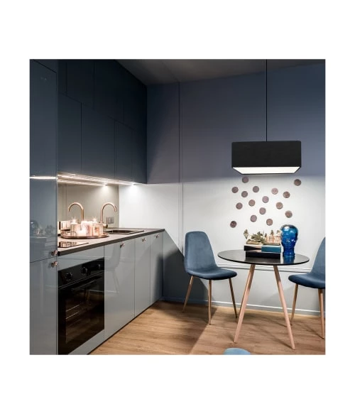 Abat-jours Suspensions Suspension Carrée Carlito Noir T 50 X H 20 3 Abat-jours Suspensions Suspension Carrée Carlito Noir T 50 X H 20 – Image 3