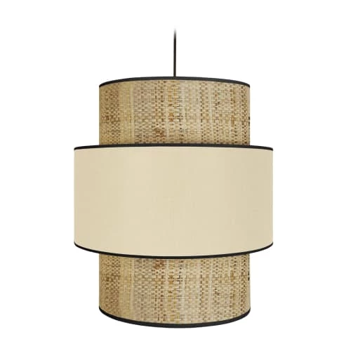 Tosel Suspensions Suspension Couleur Crème En Tissu 1 Tosel Suspensions Suspension Couleur Crème En Tissu