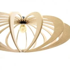 RIF Suspensions Suspension Design Bois Kit Bois Beige Foncé D70cm -Luminaires Contemporain Soldes suspension design bois kit bois beige fonce d70cm 3