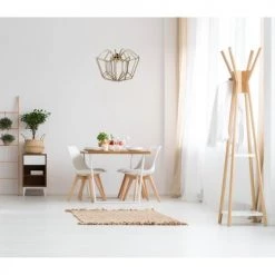 RIF Suspensions Suspension Design Bois Kit Noir Beige Foncé D54cm -Luminaires Contemporain Soldes suspension design bois kit noir beige fonce d54cm 2