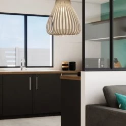 Abat-jours Suspensions Suspension Design Eluim Blanc T 40 X H 45 -Luminaires Contemporain Soldes suspension design eluim blanc t 40 x h 45 2