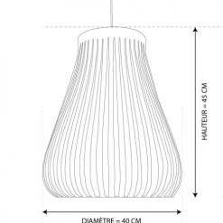 Abat-jours Suspensions Suspension Design Eluim Noir T 40 X H 45 -Luminaires Contemporain Soldes suspension design eluim noir t 40 x h 45 4