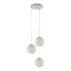 Lampea Suspensions Suspension Design En Blanc 105 Cm -Luminaires Contemporain Soldes suspension design en blanc 105 cm 2