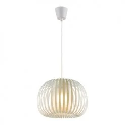 Lampea Suspensions Suspension Design En Blanc 130 Cm -Luminaires Contemporain Soldes suspension design en blanc 130 cm 2