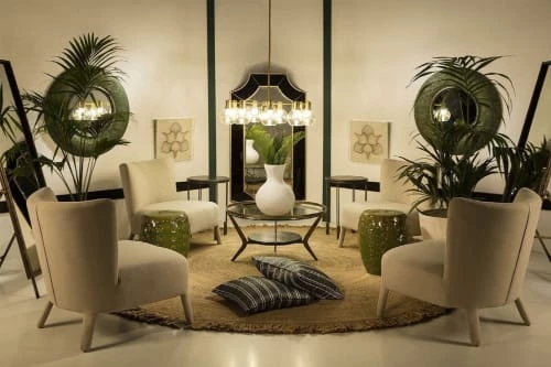 Thai Natura Lustres Suspension Dorée 2 Thai Natura Lustres Suspension Dorée – Image 2