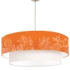 Abat-jours Suspensions Suspension Double Bouquet Mandarine T 65 X H 30