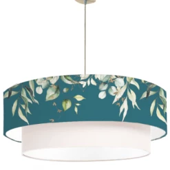 Abat-jours Suspensions Suspension Double Branche Rose Poudré T 65 X H 30 -Luminaires Contemporain Soldes suspension double branche bleu canard t 65 x h 30 1