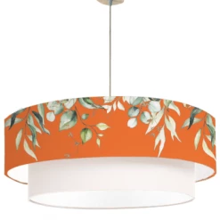 Abat-jours Suspensions Suspension Double Branche Rose Poudré T 65 X H 30 -Luminaires Contemporain Soldes suspension double branche mandarine t 65 x h 30 1