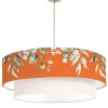 Abat-jours Suspensions Suspension Double Branche Mandarine T 65 X H 30
