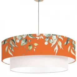 Abat-jours Suspensions Suspension Double Branche Mandarine T 65 X H 30