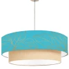 Abat-jours Suspensions Suspension Double Feuille Bleu T 65 X H 30