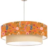 Abat-jours Suspensions Suspension Double Fleur Orange T 65 X H 30