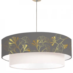 Abat-jours Suspensions Suspension Double Iris Gris T 65 X H 30