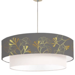 Abat-jours Suspensions Suspension Double Iris Gris T 65 X H 30 -Luminaires Contemporain Soldes suspension double iris gris t 65 x h 30 3