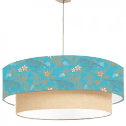 Abat-jours Suspensions Suspension Double Oiseau Bleu T 65 X H 30