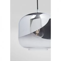 Kare Design Suspensions Suspension En Acier Chromé Et Verre -Luminaires Contemporain Soldes suspension en acier chrome et verre 2