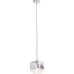 Kare Design Suspensions Suspension En Acier Chromé Et Verre -Luminaires Contemporain Soldes suspension en acier chrome et verre 3
