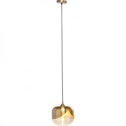 Kare Design Suspensions Suspension En Acier Doré Et Verre -Luminaires Contemporain Soldes suspension en acier dore et verre 3