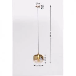 Kare Design Suspensions Suspension En Acier Doré Et Verre -Luminaires Contemporain Soldes suspension en acier dore et verre 4