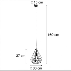 QAZQA Suspensions Suspension En Acier Doré/laiton -Luminaires Contemporain Soldes suspension en acier dore laiton 1