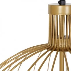 QAZQA Suspensions Suspension En Acier Doré/laiton -Luminaires Contemporain Soldes suspension en acier dore laiton 24