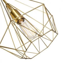 QAZQA Suspensions Suspension En Acier Doré/laiton -Luminaires Contemporain Soldes suspension en acier dore laiton 9