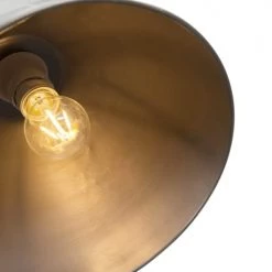 QAZQA Suspensions Suspension En Acier Gris -Luminaires Contemporain Soldes suspension en acier gris 4