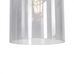 QAZQA Suspensions Suspension En Acier Noir -Luminaires Contemporain Soldes suspension en acier noir 13