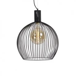 QAZQA Suspensions Suspension En Acier Noir