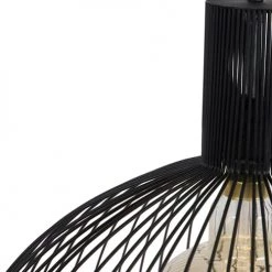 QAZQA Suspensions Suspension En Acier Noir -Luminaires Contemporain Soldes suspension en acier noir 20