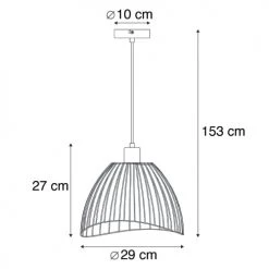 QAZQA Suspensions Suspension En Acier Noir -Luminaires Contemporain Soldes suspension en acier noir 36