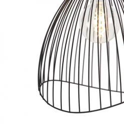 QAZQA Suspensions Suspension En Acier Noir -Luminaires Contemporain Soldes suspension en acier noir 38