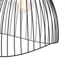 QAZQA Suspensions Suspension En Acier Noir -Luminaires Contemporain Soldes suspension en acier noir 39