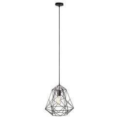 QAZQA Suspensions Suspension En Acier Noir -Luminaires Contemporain Soldes suspension en acier noir 43