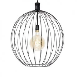 QAZQA Suspensions Suspension En Acier Noir