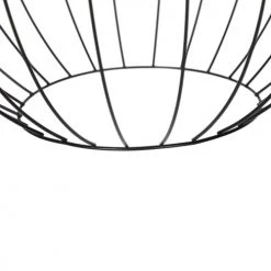 QAZQA Suspensions Suspension En Acier Noir -Luminaires Contemporain Soldes suspension en acier noir 61