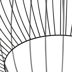 QAZQA Suspensions Suspension En Acier Noir -Luminaires Contemporain Soldes suspension en acier noir 8