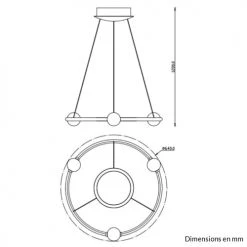 Laurie Lumière Suspensions Suspension En Aluminium Dore 9 Laurie Lumière Suspensions Suspension En Aluminium Dore -Luminaires Contemporain Soldes suspension en aluminium dore 2