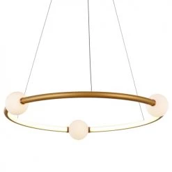 Laurie Lumière Suspensions Suspension En Aluminium Dore