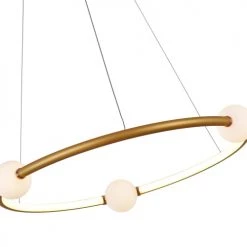 Laurie Lumière Suspensions Suspension En Aluminium Dore 11 Laurie Lumière Suspensions Suspension En Aluminium Dore -Luminaires Contemporain Soldes suspension en aluminium dore 3