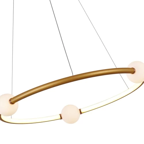 Laurie Lumière Suspensions Suspension En Aluminium Dore 6 Laurie Lumière Suspensions Suspension En Aluminium Dore – Image 6