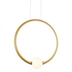 Laurie Lumière Suspensions Suspension En Aluminium Dore