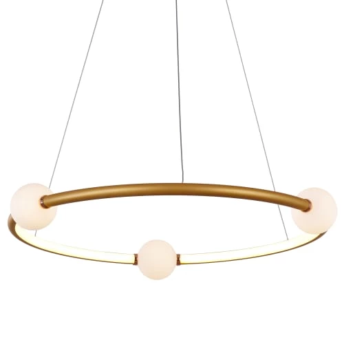 Laurie Lumière Suspensions Suspension En Aluminium Dore 1 Laurie Lumière Suspensions Suspension En Aluminium Dore