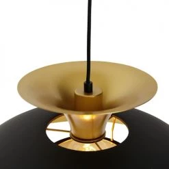 QAZQA Suspensions Suspension En Aluminium Noir -Luminaires Contemporain Soldes suspension en aluminium noir 3
