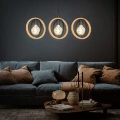 Briloner Suspensions Suspension En Bois -Luminaires Contemporain Soldes suspension en bois 2