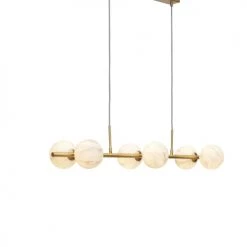 It's About Romi Suspensions Suspension En Fer Abat-jour En Verre Or/verre Teint, H. 12cm