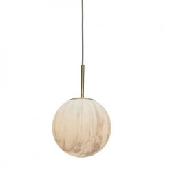 It's About Romi Suspensions Suspension En Fer Abat-jour En Verre Or/verre Teint, H. 35cm